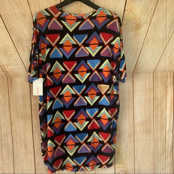 NWT LuLaRoe Small Irma Colorful Triangles - Picture 9 of 9